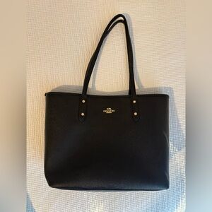 Coach Black Leather Tote